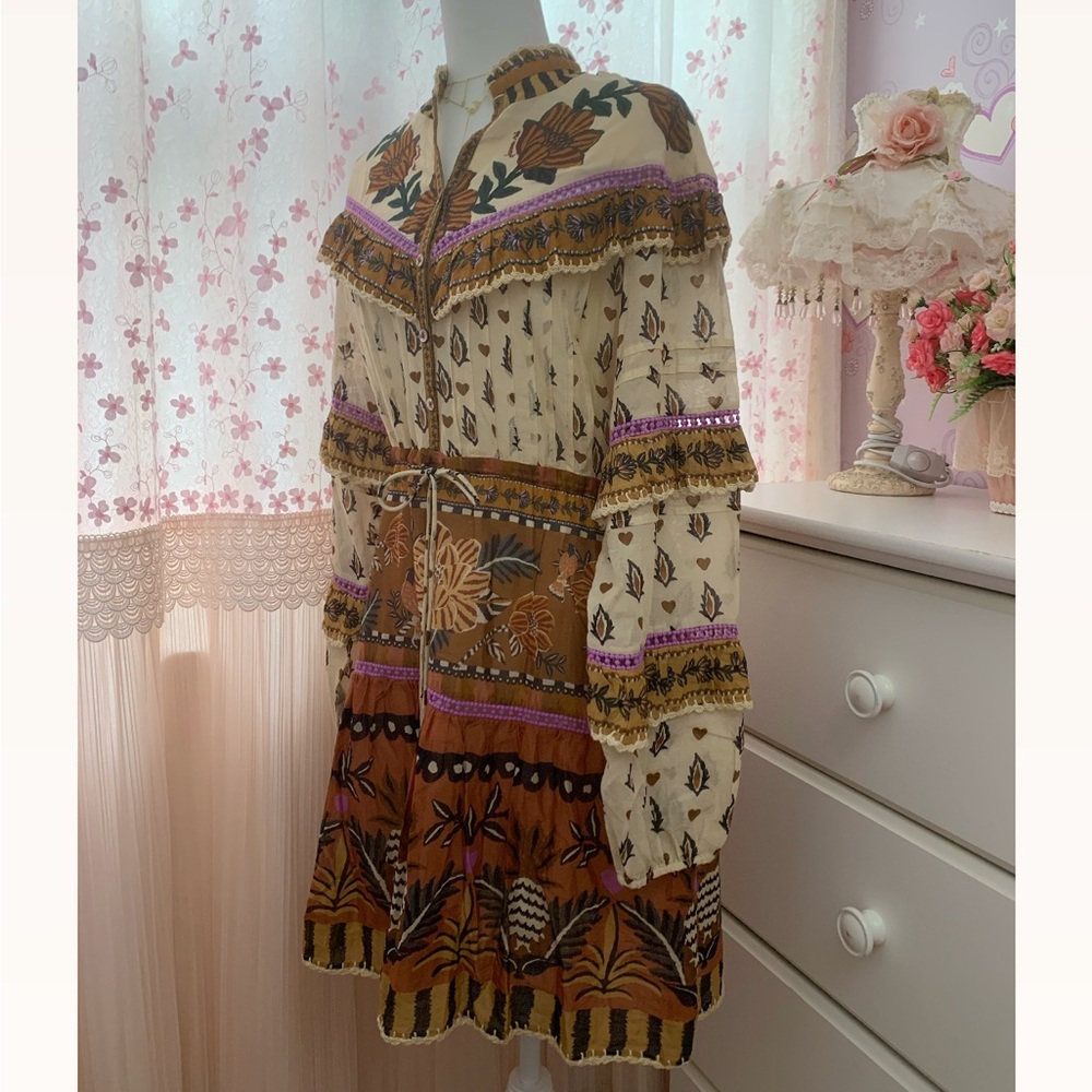 FARM Rio Annika Floral Ruffle Dress - Picture 8 of 12